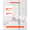 VEVOR 4-Way PVC Fittings, 1-inch PVC Pipe Joints Elbow Connector, 10-Pack Furniture Grade Pipe Corner Connectors for DIY Storage Rack, Animal Cage, Garden Support Frame, Impact & Weather-Resistant