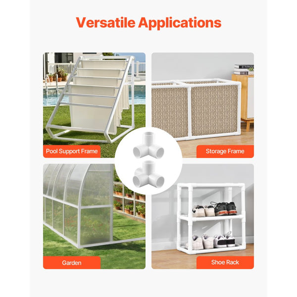 Vevor PVC Fittings 4-Way 1