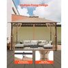 VEVOR Gazebo Netting Replacement, Fit Most 10 x 12 x 7.3 FT Gazebo, Outdoor Garden Gazebo Net, 4-Panel Sidewall Mesh Gazebo Curtain, Patio Midge Netting with Double Zipper, Canopy Screen (Netting Only)