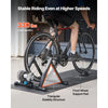 VEVOR Bike Trainer, 26-29 Inch & 700C Wheels, Foldable Fluid Bicycle Stationary Trainer Stand for Indoor Exercise Riding with Quick Release Skewer & Front Wheel Riser Block, Fits Road Bikes, Black