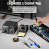 VEVOR Soldering Iron Station, 70W Digital Display Soldering Station Kit, 122°F- 932°F Temp Control & Built-in Transformer, Auto Standby & Sleep Mode, with 5 Soldering Tips, 10g Solder Wire, Tweezers
