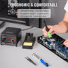 VEVOR Soldering Iron Station, 75W Digital Display Soldering Station Kit, 122°F- 932°F Temp Control & Built-in Transformer, Auto Standby & Sleep Mode, with 5 Soldering Tips, 10g Solder Wire, Tweezers