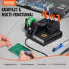 VEVOR Soldering Iron Station, 80W Digital Display Soldering Station Kit with 5 Soldering Tips, 30g Solder Wire, Solder Sucker, Tweezer, Tip Cleaner, Auto Standby & Sleep Mode, °C/°F Conversion