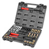 VEVOR 49-Piece Thread Chaser Set, UNC UNF and Metric Thread Restorer Tool, Rethreading Tool Kit with 22 Taps 24 Dies 3 Thread Files Storage Case, Heat Treated Steel, for Mechanics DIY Enthusiasts