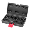 VEVOR 7-Piece Thread Chaser Set, Metric Thread Restorer Tool M10 M12 M14 M18 M20 M22, Rethreading Tool Kit with Storage Case, Heat Treated Carbon Steel, for Automotive Thread Repair Applications