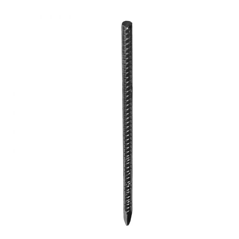 VEVOR Rebar Stakes, 16-Inch, Heavy-Duty 0.45 in Diameter, Straight Galvanized Steel Ground Anchors with Chisel Point End & Rust-Resistant Coating, for Gardening Support, Fence, Camping Tents (16-Pack)
