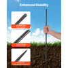 VEVOR Rebar Stakes, 24-Inch, Heavy-Duty 0.47 in Diameter, Straight Galvanized Steel Ground Anchors with Chisel Point End & Rust-Resistant Coating, for Gardening Support, Fence, Camping Tents (20-Pack)