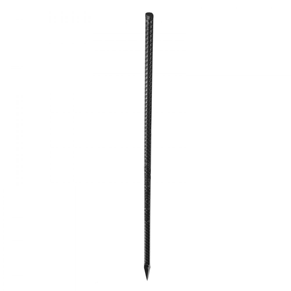 VEVOR Rebar Stakes, 24-Inch, Heavy-Duty 0.47 in Diameter, Straight Galvanized Steel Ground Anchors with Chisel Point End & Rust-Resistant Coating, for Gardening Support, Fence, Camping Tents (20-Pack)