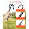VEVOR Rebar Stakes, 12-Inch, Heavy-Duty 0.4 in Diameter J Hook, Galvanized Steel Ground Anchors with Chisel Point End & Rust-Resistant Coating, for Gardening Support, Fence, Camping Tents (16-Pack)