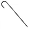 VEVOR Rebar Stakes, 16-Inch, Heavy-Duty 0.4 in Diameter J Hook, Galvanized Steel Ground Anchors with Chisel Point End & Rust-Resistant Coating, for Gardening Support, Fence, Camping Tents (16-Pack)