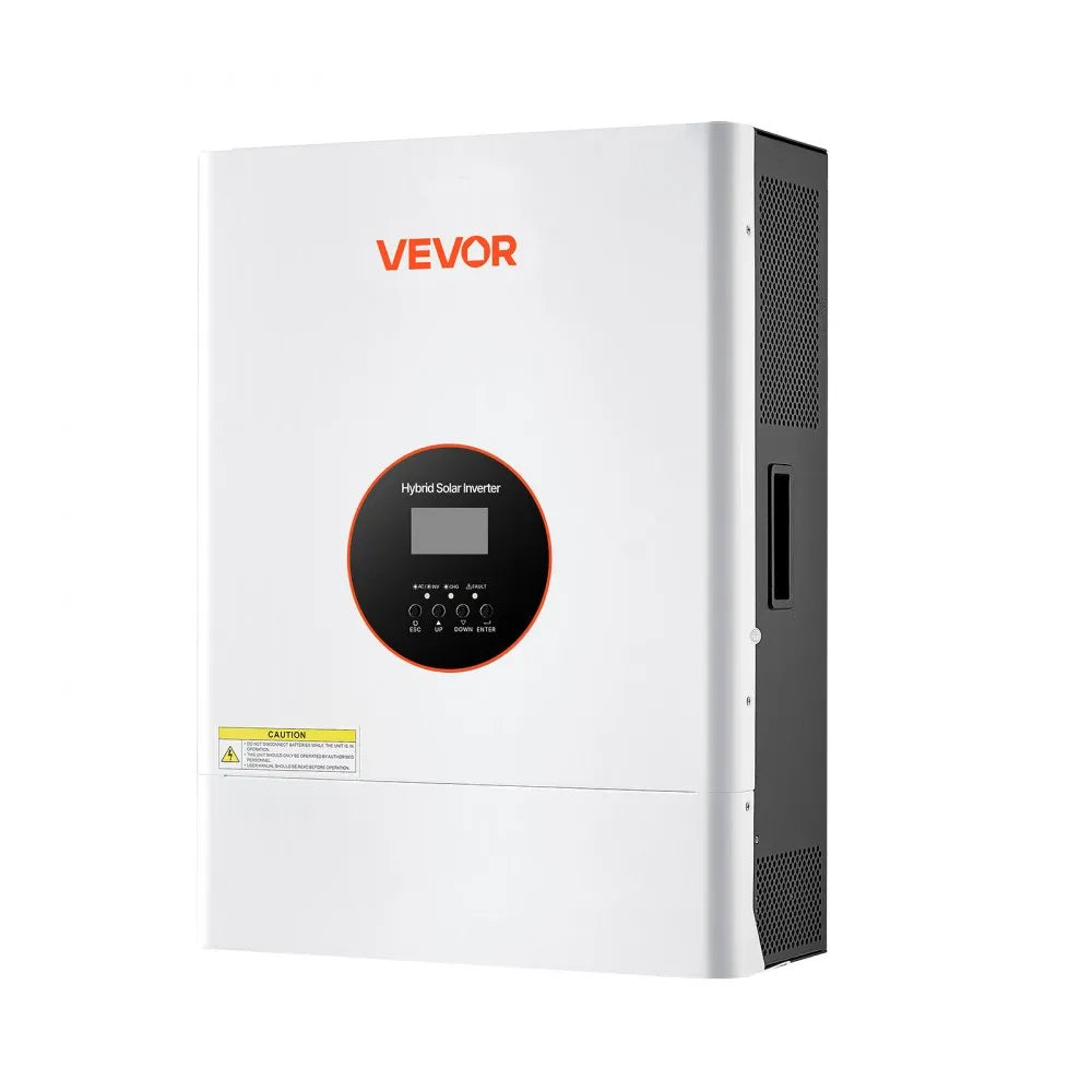 VEVOR 6400W 48V Hybrid Solar Inverter, 120V/240V Split Phase, Built-in 120A MPPT Solar Controller, Low Frequency Pure Sine Wave Power Inverter, for Lead Acid Lithium Battery Off-Grid Systems