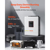 VEVOR 4000W Single-Phase Hybrid Solar Inverter, 24V DC to 230V AC, Pure Sine Wave Power Inverter with Built-in 120A MPPT Solar Controller, WiFi Module, for Lead Acid/Lithium Battery Off-Grid