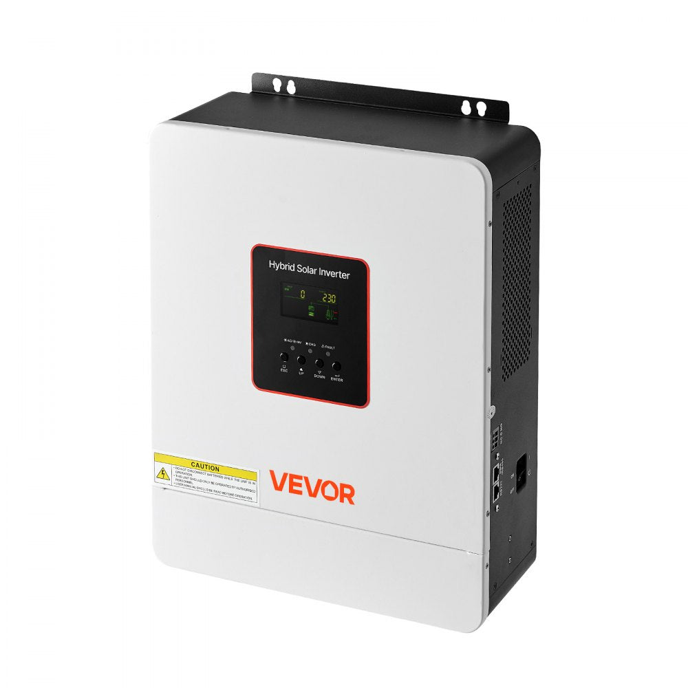 VEVOR 4000W Single-Phase Hybrid Solar Inverter, 24V DC to 230V AC, Pure Sine Wave Power Inverter with Built-in 120A MPPT Solar Controller, WiFi Module, for Lead Acid/Lithium Battery Off-Grid