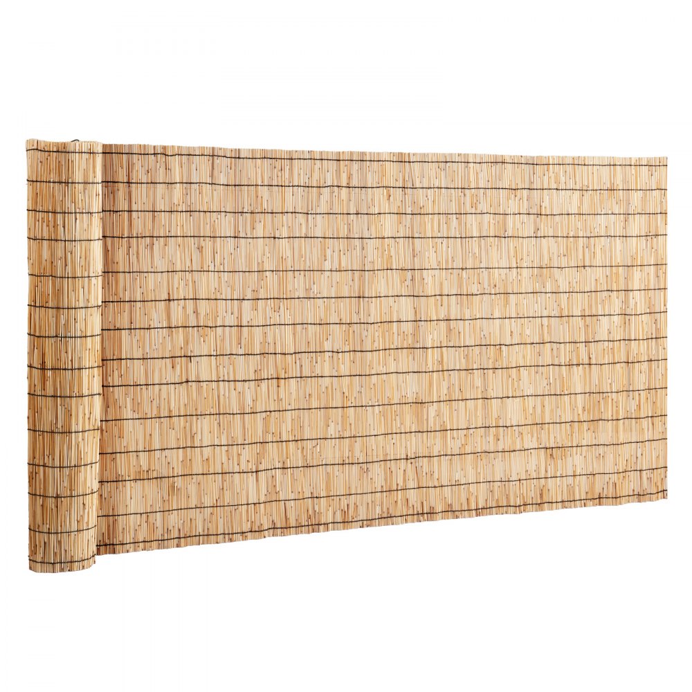 VEVOR Natural Reed Fencing, 3.3 ft x 13.3 ft, Reed Screen Curtain Balcony Reed Fence Roll for Outdoor Backyard Patio, Decorative Fence for Backyard Garden Fencing Divider, Privacy Screen Panel Curtain