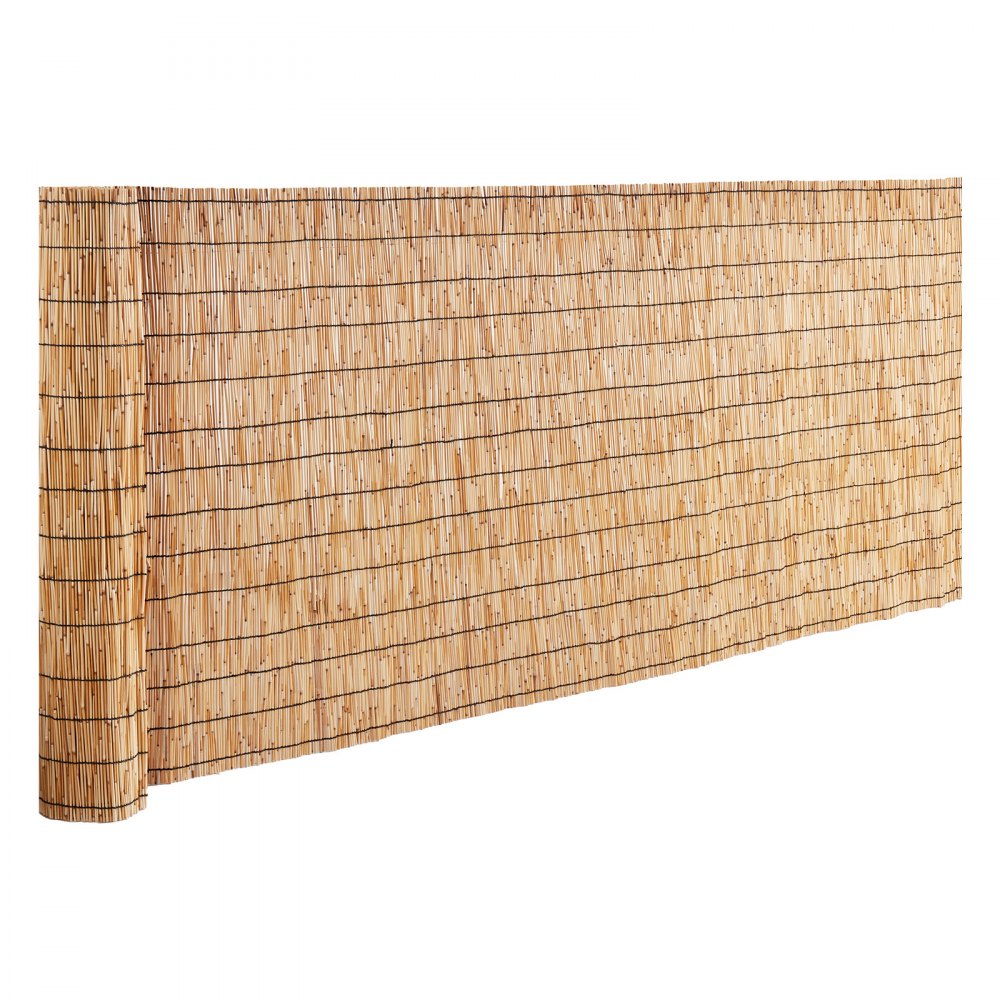 VEVOR Natural Reed Fencing, 3.3 ft x 13.3 ft, Reed Screen Curtain Balcony Reed Fence Roll for Outdoor Backyard Patio, Decorative Fence for Backyard Garden Fencing Divider, Privacy Screen Panel Curtain