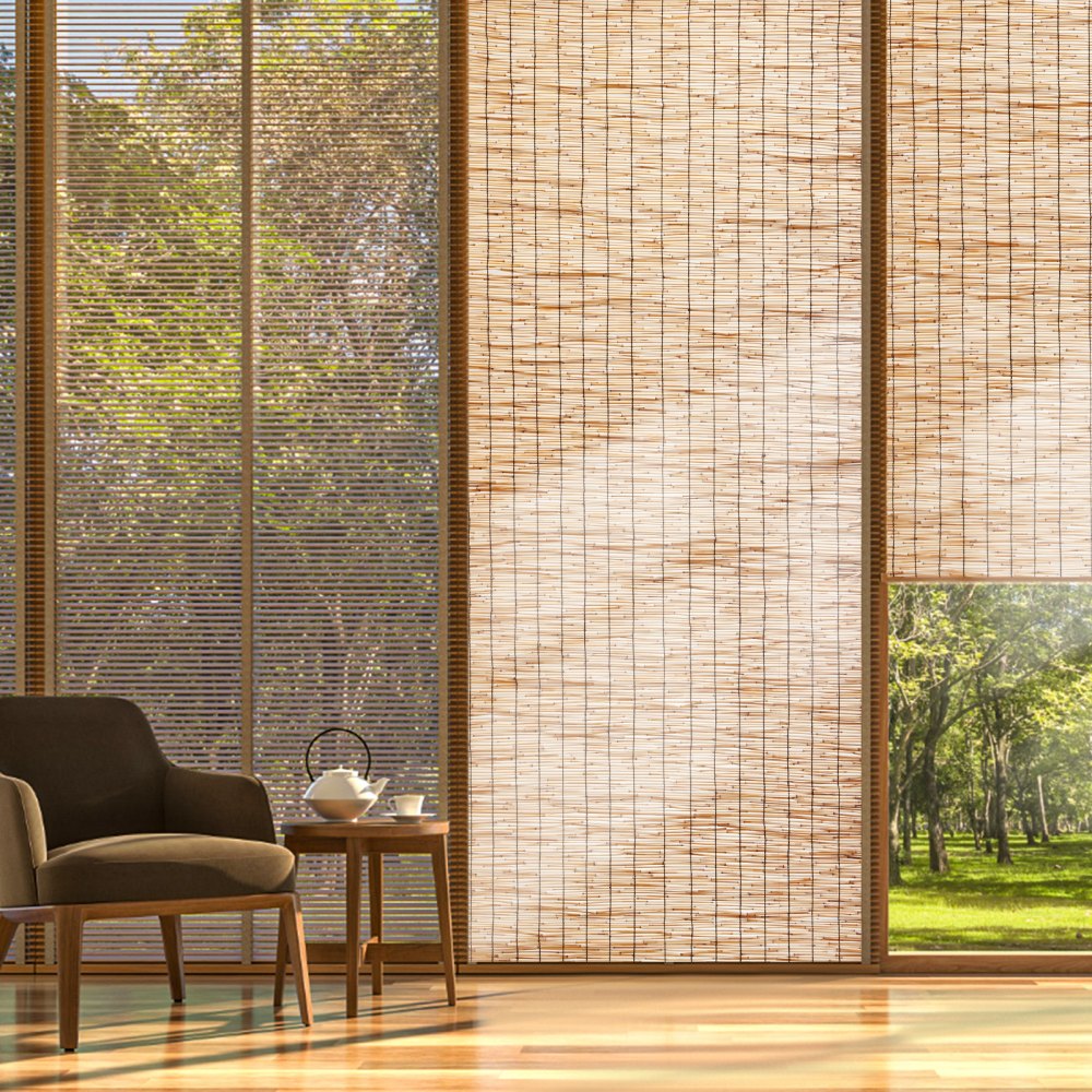 VEVOR Natural Reed Fencing, 4 ft x 16.4 ft, Reed Screen Curtain Balcony Reed Fence Roll for Outdoor Backyard Patio, Decorative Fence for Backyard Garden Fencing Divider, Privacy Screen Panel Curtain