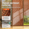 VEVOR Natural Reed Fencing, 5.5 ft x 16.4 ft, Reed Screen Curtain Balcony Reed Fence Roll for Outdoor Backyard Patio, Decorative Fence for Backyard Garden Fencing Divider, Privacy Screen Panel, Brown