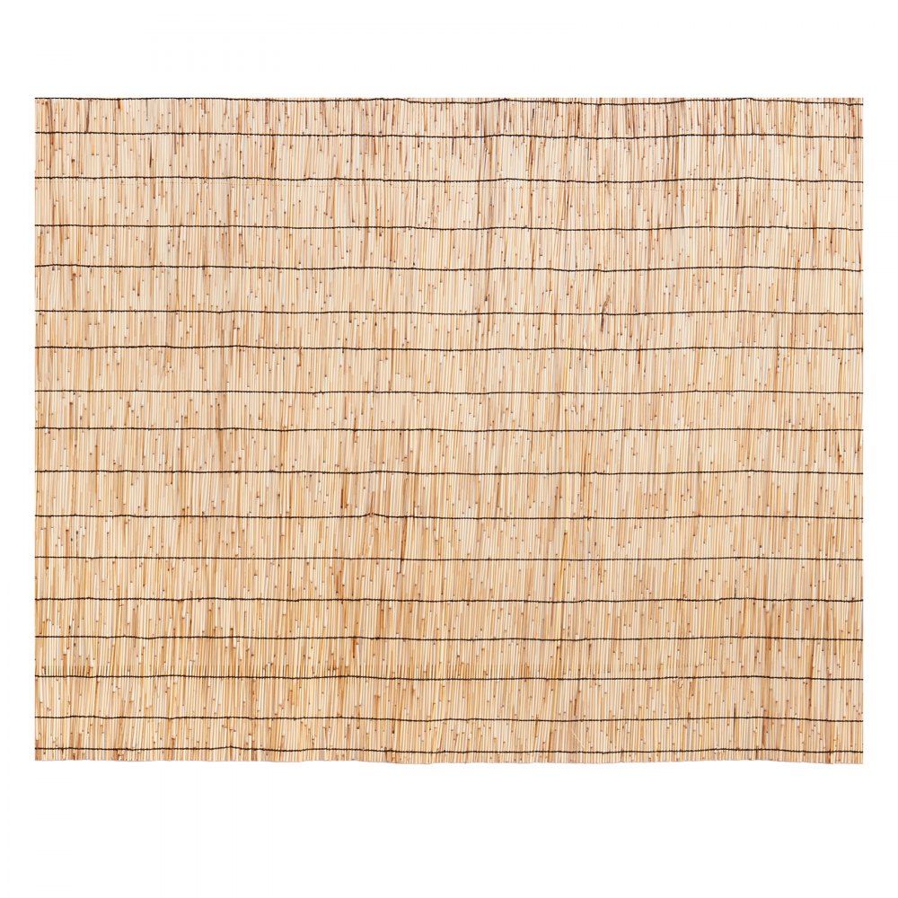 VEVOR Natural Reed Fencing, 4 ft x 16.4 ft, 2 Pack Reed Screen Curtain Balcony Reed Fence Roll for Outdoor Backyard Patio, Decorative Fence for Backyard Garden Fencing Divider, Privacy Screen Panel