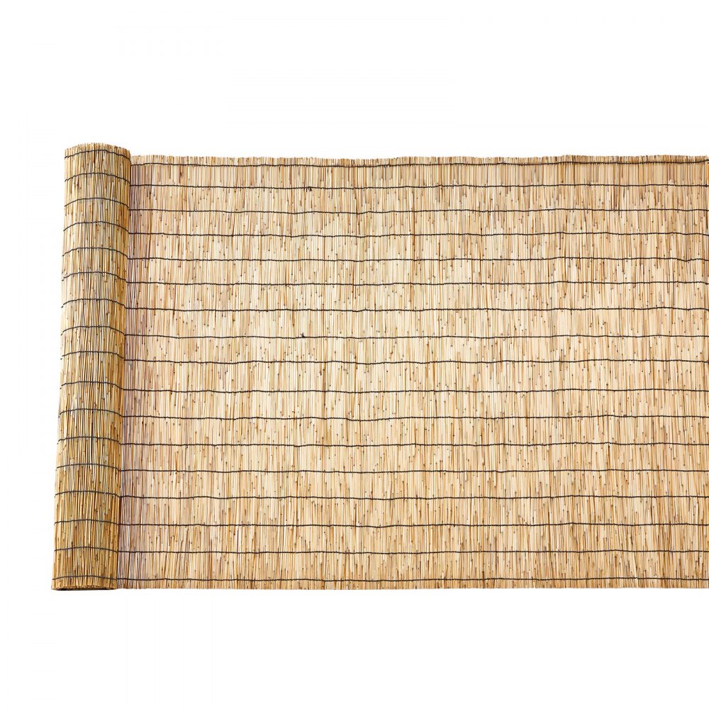 VEVOR Natural Reed Fencing, 4 ft x 16.4 ft, Decorative Natural Reed Fencing Roll, Decorative Fence for Backyard Garden Divider, Privacy Screen Panel Curtain for Balcony Patio Garden Backyard Outdoor