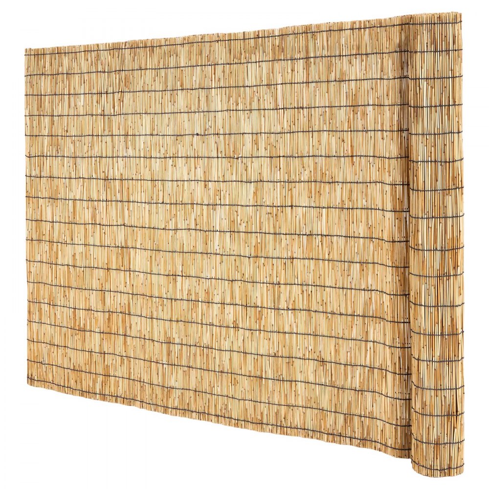 VEVOR Natural Reed Fencing, 4 ft x 16.4 ft, Decorative Natural Reed Fencing Roll, Decorative Fence for Backyard Garden Divider, Privacy Screen Panel Curtain for Balcony Patio Garden Backyard Outdoor