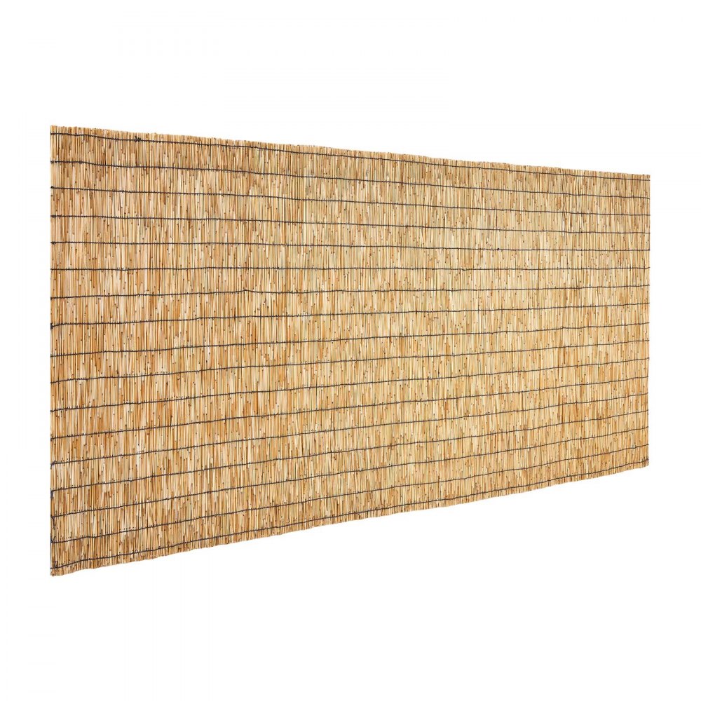 VEVOR Natural Reed Fencing, 4 ft x 16.4 ft, Decorative Natural Reed Fencing Roll, Decorative Fence for Backyard Garden Divider, Privacy Screen Panel Curtain for Balcony Patio Garden Backyard Outdoor