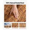 VEVOR Natural Reed Fencing, 4 ft x 16.4 ft, 2 Pack Decorative Natural Reed Fencing Roll, Decorative Fence for Divider, Privacy Screen Panel Curtain for Balcony Patio Garden Backyard Outdoor, Brown