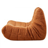 VEVOR Bean Bag Chair, L-Shaped Bean Bag Chair with Soft Armrests and Storage Pocket, 25D Memory Foam Filled with Soft Teddy Velvet Cover, Bean Bag for Bedroom or Playroom, Brown