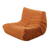 VEVOR Bean Bag Chair, L-Shaped Bean Bag Chair with Soft Armrests and Storage Pocket, 25D Memory Foam Filled with Soft Teddy Velvet Cover, Bean Bag for Bedroom or Playroom, Brown