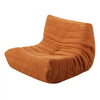VEVOR Bean Bag Chair, L-Shaped Bean Bag Chair with Soft Armrests and Storage Pocket, 25D Memory Foam Filled with Soft Teddy Velvet Cover, Bean Bag for Bedroom or Playroom, Brown