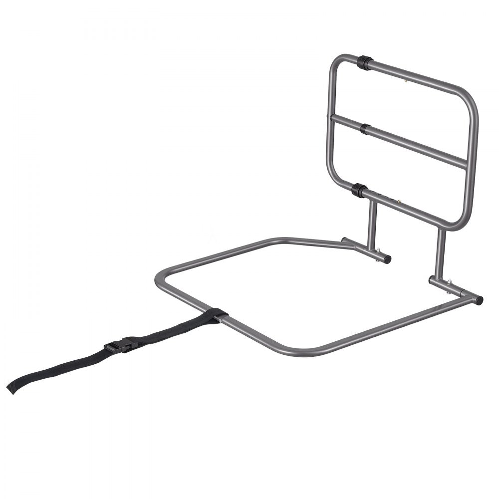 VEVOR Bed Rails for Elderly Adults 200LBS Capacity Bed Side Assist Rail, High-Strength Steel, L-Shaped Bedside Cane for Seniors, Adjustable Handle Length, Fits King Queen Full Twin Beds