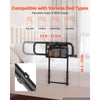 VEVOR Bed Rails for Elderly Adults Folding Bed Side Assist Rail for Seniors, Length & Height Adjustable, High-Strength Steel Bed Cane with Storage Pocket, Fits King Queen Full Twin Bed, 300LBS Support