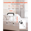 VEVOR Bed Rails for Elderly Adults 200LBS Loading Bed Side Assist Rail, with Motion Sensor LED Light, Adjustable Height & Length, Non-Slip Handle, High-Strength Steel, Fit King Queen Full Twin Bed
