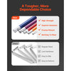 VEVOR Hex Key Allen Wrench Set, 22 pcs SAE (0.050-3/8 in) and Metric (1.5-10 mm), Color Coding Allen Wrenches Sets with Ball End, Long Arm L-Shaped Hex Key for Bicycle, Household, Automobile Repair