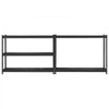 VEVOR Storage Shelves, 2500 lbs, 5 Tier Heavy Duty Garage Shelving, 18" D x 48" W x 72" H Adjustable Metal Shelves for Industrial Shelving Unit Utility Shelf, for Kitchen, Warehouse, Basement, Black
