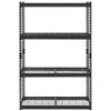 VEVOR Storage Shelves, 2400 lbs, 4 Tier Heavy Duty Garage Shelving, 20" D x 40" W x 60" H Adjustable Metal Shelves for Industrial Shelving Unit Utility Shelf, for Kitchen, Warehouse, Basement, Black
