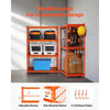 VEVOR Storage Shelves, 2400 lbs, 4 Tier Heavy Duty Garage Shelving, 20" D x 40" W x 60" H Adjustable Metal Shelves for Industrial Shelving Unit Utility Shelf, for Kitchen, Warehouse, Basement, Orange