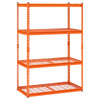 VEVOR Storage Shelves, 2400 lbs, 4 Tier Heavy Duty Garage Shelving, 20" D x 40" W x 60" H Adjustable Metal Shelves for Industrial Shelving Unit Utility Shelf, for Kitchen, Warehouse, Basement, Orange