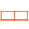 VEVOR Storage Shelves, 2400 lbs, 4 Tier Heavy Duty Garage Shelving, 20" D x 40" W x 60" H Adjustable Metal Shelves for Industrial Shelving Unit Utility Shelf, for Kitchen, Warehouse, Basement, Orange