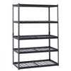 VEVOR Storage Shelves, 3000 lbs, 5 Tier Heavy Duty Garage Shelving, 24" D x 48" W x 72" H Adjustable Metal Shelves for Industrial Shelving Unit Utility Shelf, for Kitchen, Warehouse, Basement, Black