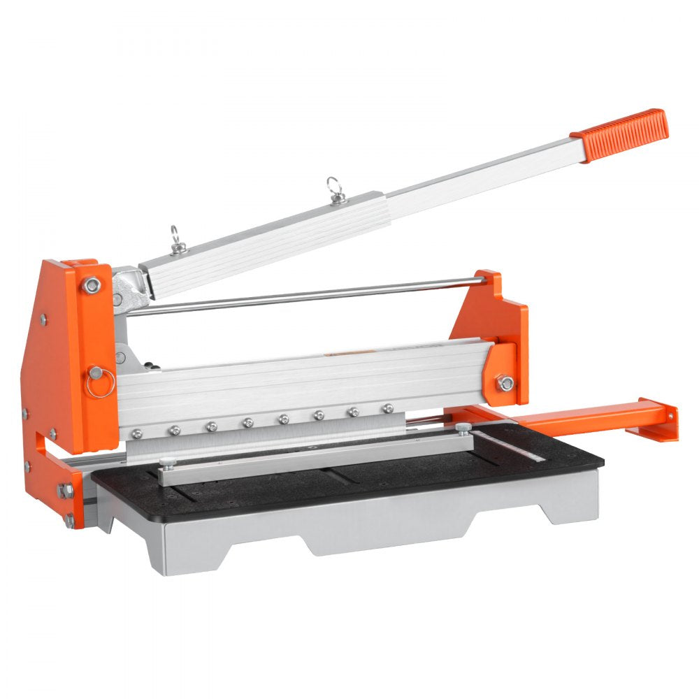 VEVOR 12 inch Vinyl Floor Cutter, 16mm Thick Laminate Flooring Cutter with Upgraded Labor-Saving Aluminum-Alloy Lever, Telescoping Support Plate, Cuts Engineered Wood, LVT, VCT, SPC, LVP, WPC