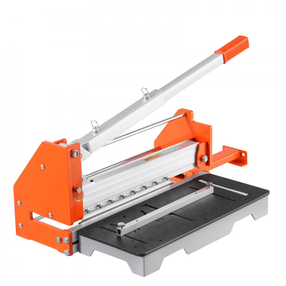 VEVOR 12 inch Vinyl Floor Cutter, 16mm Thick Laminate Flooring Cutter with Upgraded Labor-Saving Aluminum-Alloy Lever, Telescoping Support Plate, Cuts Engineered Wood, LVT, VCT, SPC, LVP, WPC