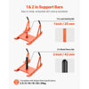 VEVOR Weight Sled, Steel Power Sled, Fitness Strength Training Sleds for Athletic Exercise Speed Improvement, Workout Fitness Equipment with Handle, Compatible with 1/2 in Weight Plates, Orange