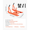 VEVOR Weight Sled, Steel Power Sled, Fitness Strength Training Sleds for Athletic Exercise Speed Improvement, Workout Fitness Equipment with Handle, Compatible with 1/2 in Weight Plates, Orange