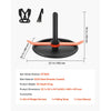VEVOR Weight Sled, Steel Power Sled, Fitness Strength Training Sleds for Athletic Exercise Speed Improvement, Workout Fitness Equipment with Harness, Compatible with 2 in Weight Plate, Orange & Black