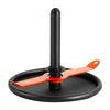 VEVOR Weight Sled, Steel Power Sled, Fitness Strength Training Sleds for Athletic Exercise Speed Improvement, Workout Fitness Equipment with Harness, Compatible with 2 in Weight Plate, Orange & Black