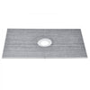 VEVOR Shower Curb Kit, 60"x38" Shower Pan Kit with 6.3" Central Drain, Lightweight EPS Shower Installation Kits with 2 Waterproof Cloths, Shower Pan Slope Sticks Fit for Bathroom