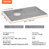 VEVOR Shower Curb Kit, 60"x38" Shower Pan Kit with 6.3" Offset Drain, Lightweight EPS Shower Installation Kits with 2 Waterproof Cloths, Shower Pan Slope Sticks Fit for Bathroom