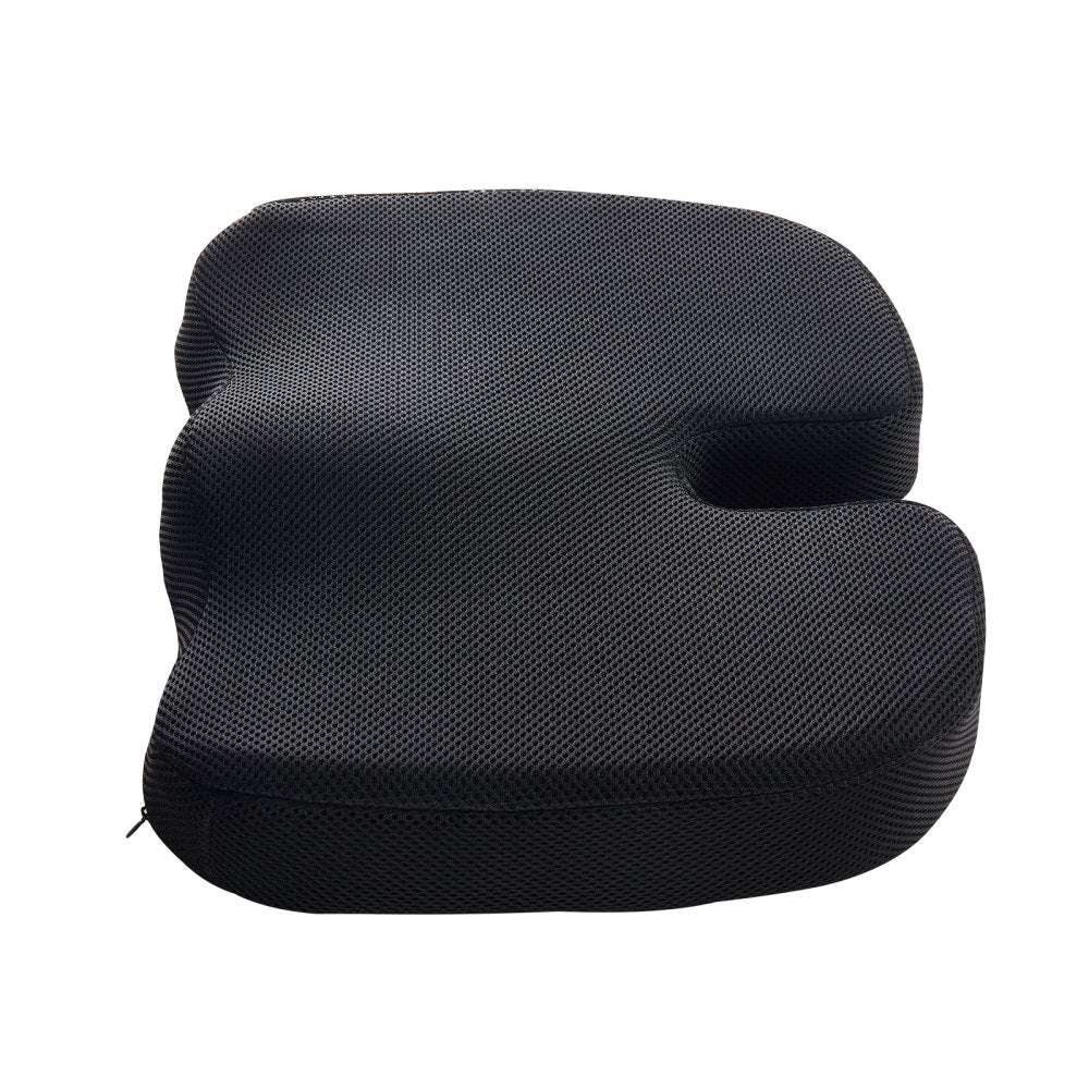 VEVOR Seat Cushion, Memory Foam Seat Chair Cushion for Pressure Relief, Soft & Breathable Wheelchair Seat Pad with Removable Cover for Travel, Office, Car, Airplane - Lightweight and Portable