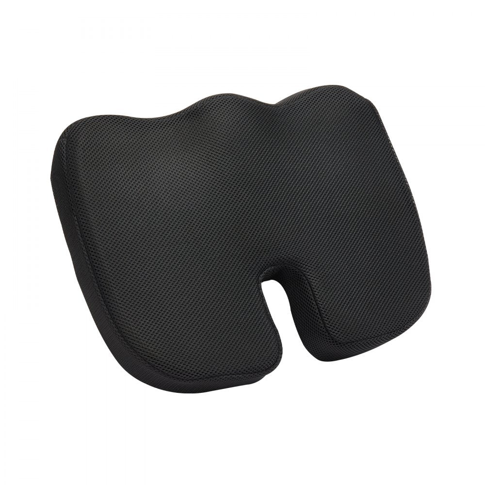 VEVOR Seat Cushion, Cooling Gel + Memory Foam Seat Cushion, Pressure-Relief Wheelchair Seat Pad with U-Shaped Cutout & Removable Cover, Lightweight and Portable for Travel, Car, Office, Airplane