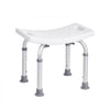 VEVOR Shower Chair, Adjustable Height Shower Stool with Built-in Handles, Shower Seat for Inside Shower or Tub, Non-Slip Bench Bathtub Stool Seat for Elderly Disabled Handicap, 158.8 kg Capacity